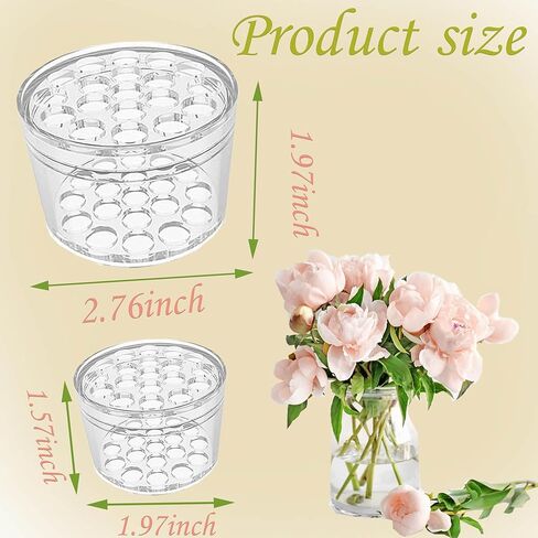 حامل جذعي حلزوني من Little Syohe للمزهريات الحلزونية DIY Ikebana الجذعية حامل حلقة 2 قطعة باقة حلزونية حامل ترتيب الزهور (كبير + صغير) in Kuwait