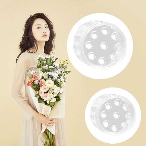 حامل جذعي حلزوني من Little Syohe للمزهريات الحلزونية DIY Ikebana الجذعية حامل حلقة 2 قطعة باقة حلزونية حامل ترتيب الزهور (كبير + صغير) in Kuwait