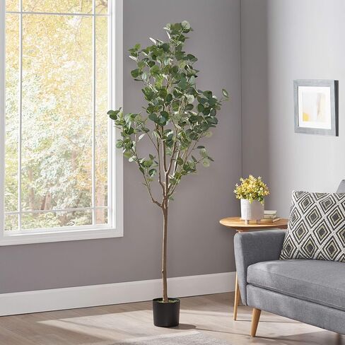 نباتات كريستوفر نايت هوم الاصطناعية، 6 قدم × 2.5 قدم، أخضر + أسود in Kuwait