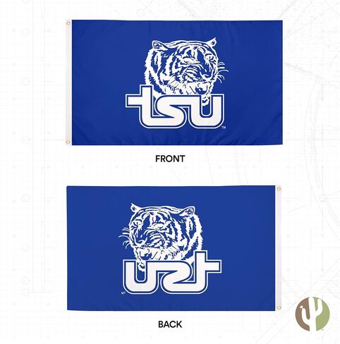 لافتات علم جامعة ولاية تينيسي الصحراوية والصبار، أعلام TSU Tigers 100% بوليستر للاستخدام الداخلي والخارجي مقاس 3 × 5 أقدام (النمط 1) in Saudi Arabia