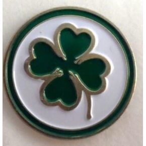 Metal Golf Ball Marker Four Leaf Clover Single Marker Only