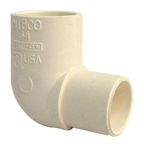 NIBCO C47072 1/2 SPIGXS 90 ST EL CPVC CTS