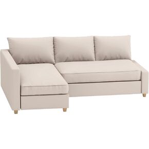 Durable Polyester Flax Friheten Sleeper Sofa Cover Replacement is Compatible for IKEA Friheten Sofa Bed Corner Sectional Slipcover. Sofa Cover Only! (Dark Gray Left Chaise)