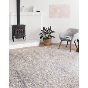 Loloi II Lucia Collection LUC-04 Grey/Mist 2'-8" x 10' Runner Rug