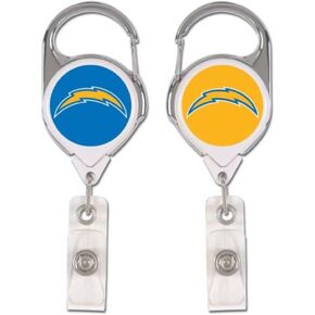 WinCraft NFL San Diego Chargers Retractable Premium Badge Holder, Team Color, One Size