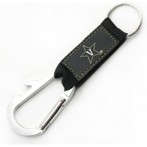 Vanderbilt Commodores Keychain Carabiner Wordmark Black