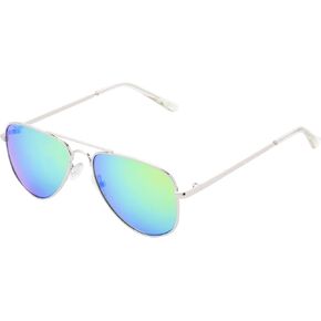 Body Glove Flow Aviator Sunglasses, Silver, 50 mm
