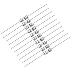 uxcell Slow Blow Fuse Time Delay Axial Lead Glass Fuses 3.6mm X 10mm 250V T4A 10Pcs