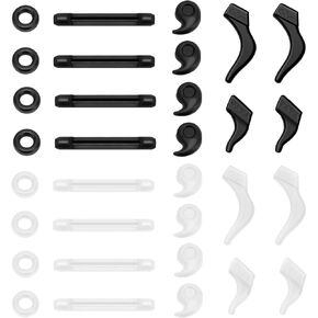 16 Pairs Glasses Ear Grip, Anti Slip Eyeglass Holder, Silicone Eyewear Retainers Hook for Sunglasses, Sports, Study