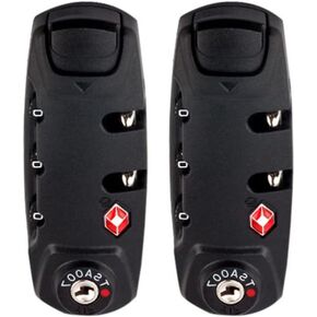 Andy's Orchids 2Pcs TSA 3 Digit Password Lock, Security Lock Padlock, Luggage Travel Lock, Wire Security Lock, Suitcase Luggage Coded Lock, Travel Bag Lock, Travel Suitcase Duffle Bag Locker Code Lock