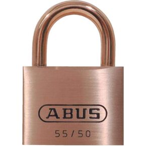 ABUS 55MB/40HB63 Solid Brass Long Shackle Keyed Padlock with 2 Keys, Weatherproof Marine Brass Shackle with Anti Corrosion Inner Lock Components, Keyed Different