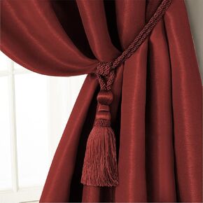 Elrene Home Fashions Amelia Decorative Tassel Window-Curtain Tieback, 24 Inches, Gold