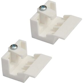 2pcs Mount Bracket Holder for Pleated and Cellular Shades Headrail with high 5/8" and Wide 1-1/4" Support Bracket Clip for Narrow Beam Folding Blinds