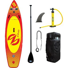 WOW Sports Zino Inflatable Stand UP Pladdle Board 11" with Backpack and Accessories