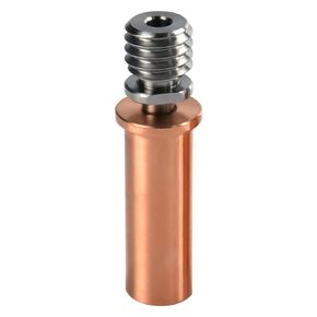 Upgrade All Metal Bimetal Heatbreak Copper Titanium TC4 Throat High Temperature Compatible with Anycubic Mega S, Mega Pro, Vyper, Chiron, Kobra Max/Plus 3D Printer Parts (Bimetal Heatbreak)