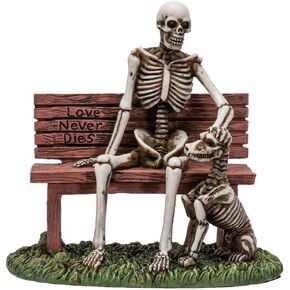 Pacific Giftware Old Man and A Dog Love Never Die Skeleton Resin Home Decor Figurine