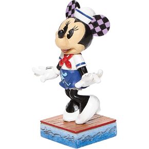 Enesco Disney Traditions by Jim Shore Sailor Minnie Mouse Personality Pose Figurine, 5 Inch, Multicolor