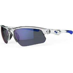 Sundog Stack Trueblue Men's Sunglasses, Crystal Clear-Blue Accent
