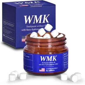 أقراص معجون أسنان طبيعية تحتوي على نانو هيدروكسيباتيت - لقمة مناسبة للسفر للعناية بالفم أثناء التنقل (62 قرصًا في كل صندوق) in Kuwait