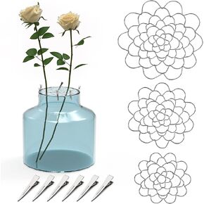 3Pcs Floral Grid for Vase, Reuseable Flower Arrangement Holder for Floral Stems Bouquets Plant Fixation (5'' Dia) in Kuwait