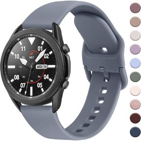 AK Band Compatible with Samsung Galaxy Watch 3 Bands 45mm Women Men, 22mm Soft Silicone Strap Replacement Sport Wristbands for Galaxy Watch 3 45mm