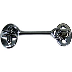 Whitecap Cabin Door Hook - CP/Brass - 3"