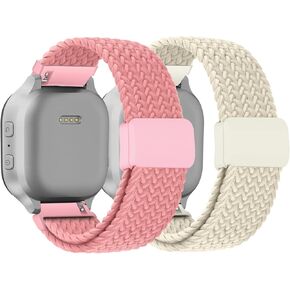 Braided Band Compatible with Gabb Watch 3 2 1, Solo Loop Stretchy Watch Bands with Adjustable Easy Buckle for Kids Boys Girls