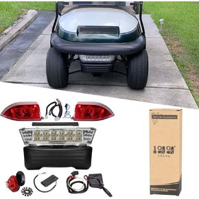 طقم إضاءة فاخر لعربة الجولف 10L0L لسيارة النادي السابقة، المصابيح الأمامية مع زر بوق مفتاح إشارة الانعطاف، ولوحة تبديل ضوء الفرامل in Kuwait