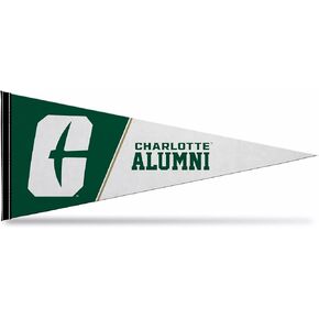 Rico Industries NCAA N.Carolina-Charlotte 49ers Alumni 12" x 30" Soft Felt Pennant - EZ to Hang - Home Décor (Game Room, Man Cave, Bed Room)