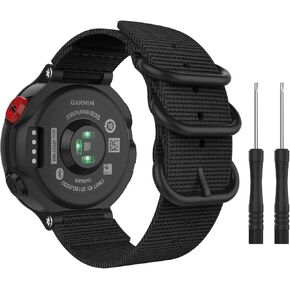 MoKo Watch Band for Garmin Forerunner 235, Fine Woven Nylon Adjustable Replacement Strap for Garmin Forerunner 235/220 / 230/620 / 630 / 735XT Smart Band