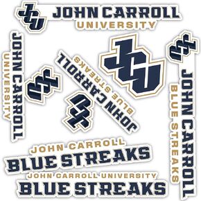 Desert Cactus John Carroll University Stickers JCU Blue Streaks Vinyl Decals Laptop Water Bottle Car Scrapbook T2 (Type 2)