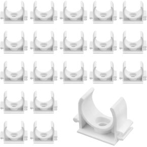 20 قطعة من مشبك أنابيب المياه PVC، 3/4 بوصة (20 مم) مشابك أنابيب ID على شكل حرف U لأنابيب المياه، وشماعة خرطوم الأنابيب تدعم أنابيب Pex (20 مم) in Kuwait