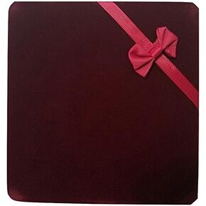 JM Future XL Extra Large Burgundy Velvet Set Gift Box for Jewelry - Necklace Earring & Bracelet