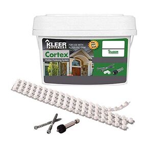 Kleer 5006277 2 in. Hex Head Steel Trim Screw - White, 250 per box