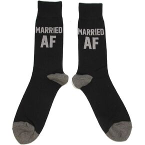 Hot Sox Men's Fun Wedding Groom Crew Socks-1 Pair Pack-Cool & Funny Husband Gifts