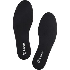 Knixmax Memory Foam Insoles for Women Men, Super Soft Shoe Inserts for Sneakers Slippers Boots Liners Replacement Inner Soles, Cushioned Flat Shoe Pads Black EU 36