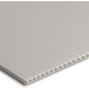 Falken Design COR-WT-4MM/3648 Coroplast Sign Board, Corrugated Fluted Plastic Sheet 4mm (0.157") 36" x 48" - White, Plastic in Kuwait