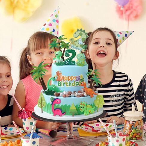 مجموعة تزيين الكيك بأرقام ثلاثية الأبعاد باللون الأخضر لعيد الميلاد السعيد، مجموعة تزيين الكيك على شكل ديناصور للأطفال، مجموعة ديناصورات للأطفال والرضع والبنات (أخضر 2، أخضر) in Kuwait