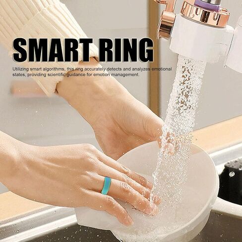 Ciciglow Smart Ring Health، حلقة ذكية للنوم للياقة البدنية، حلقات بلوتوث للياقة البدنية مقاومة للماء، مراقبة ذكية لمشاعر الاكتئاب in Saudi Arabia