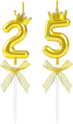 Number 15 Candle 3D Golden 15th & 51st Birthday Candles Cake Topper with Crown for Happy 15 and 51 Birthday Wedding Anniversary Party Celebration Decoration in Saudi Arabia