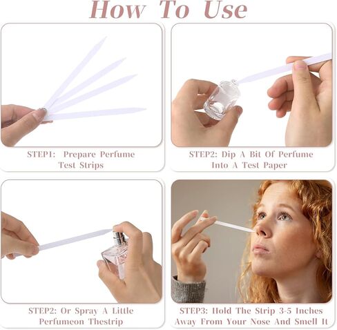 100 Pcs Fragrance Tester Strips, Disposable Perfume Test Strips, Perfume Tester Strips for Perfume Fragrances Scents Essential Oils Aromatherapy(Square Head) in Saudi Arabia