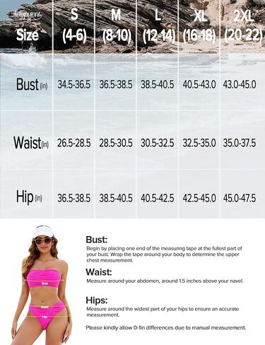 بدلة سباحة نسائية Adisputent 2024 طقم بيكيني مكون من قطعتين بدون حمالات مضلع برباط علوي لباس سباحة صفيق ذو قصة عالية in Kuwait