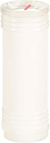 Cemetery Prayer Candles for Outdoor Burning in Clear Flame Resistant Plastic Vessels, 1-Count, Memorial in Saudi Arabia