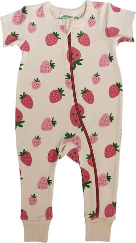 PARADE Organic Signature Print '2-Way' Zip Romper Short Sleeve in Saudi Arabia