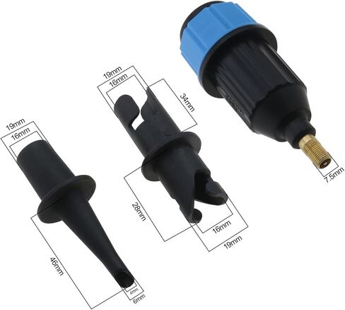 1 Set Inflatable SUP Pump Adaptor Multifunction SUP Valve Adapter for Paddle Boards Canoes Rubber Boats Kayaks Inflatable Beds in Saudi Arabia