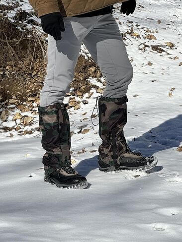 Pike Trail Waterproof Adjustable Leg Gaiters: for Hiking in Mud, Sand, and Snow - Hunting, Mountain Climbing, or Snowshoeing in Saudi Arabia