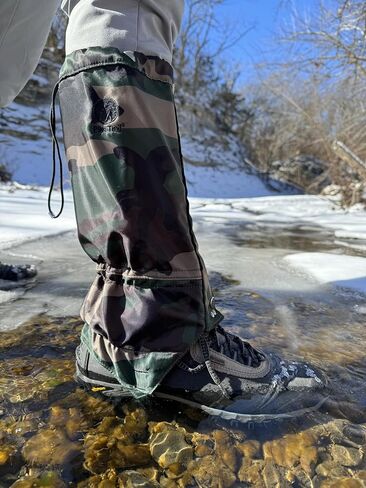 Pike Trail Waterproof Adjustable Leg Gaiters: for Hiking in Mud, Sand, and Snow - Hunting, Mountain Climbing, or Snowshoeing in Saudi Arabia