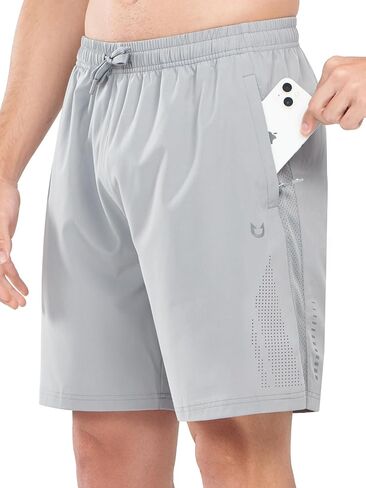 NORTHYARD Men's Athletic Running Shorts 7 Inch Quick Dry Lightweight Workout Gym Training Outdoor Sports Shorts in Kuwait