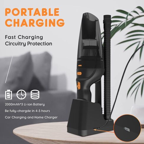 Handheld Vacuum Cordless Cleaner, Lightweight Portable Hand Vacuum Cordless Rechargeable with Charging Dock, 20 Mins Runtime,Wet Dry Hand Vac for Home, Office, Car Cleaning in Saudi Arabia