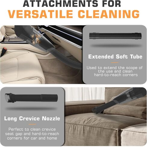 Handheld Vacuum Cordless Cleaner, Lightweight Portable Hand Vacuum Cordless Rechargeable with Charging Dock, 20 Mins Runtime,Wet Dry Hand Vac for Home, Office, Car Cleaning in Saudi Arabia